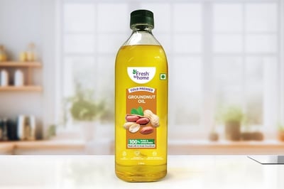 Cold-Pressed Groundnut Oil (1Ltr Bottle)