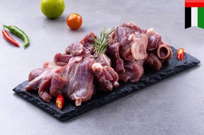 Premium Tender Camel Meat - Biryani Cut (Bone-In) / لحم جمل ممتاز - قطع مناسبة لإعداد برياني (بالعظم)
