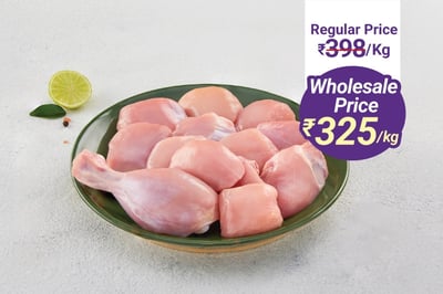 Premium Tender Chicken Curry Cut (Skinless, 6Kg Pack)