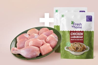 Combo: (500g Premium Chicken Skinless Curry Cut + 200g Chicken Lababdar Ready-To-Cook Paste - 2 Packs)
