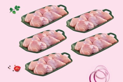 Premium Tender and Antibiotic-residue-free Chicken Thigh Boneless (10Kg Pack)