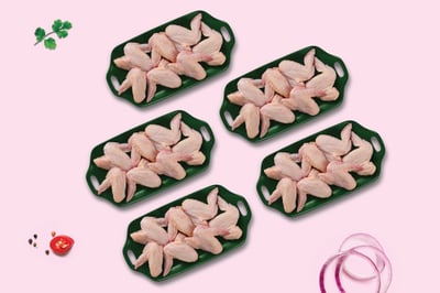 Premium Tender and Antibiotic-residue-free Chicken Winglets (10Kg Pack)