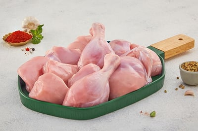 Premium Antibiotic-residue-free Chicken (Tender & tastier than local market) - Skinless Whole Chicken Biryani Cut (8 Pieces)