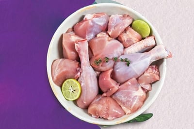 Premium Antibiotic-residue-free Chicken Dressed with Skin - Whole Chicken Curry Cut
