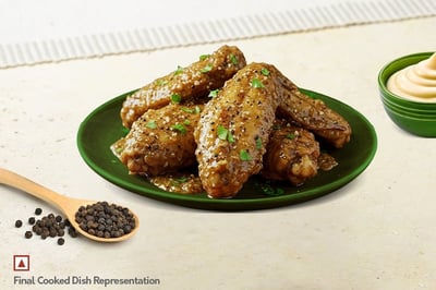 Chicken Wings Pepper Fry (350g Pack)