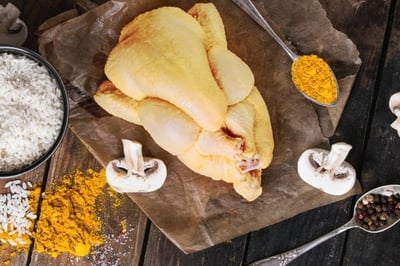 Country/Desi Chicken / Natti Koli (500-600g) - With Skin Whole (Pack of 1 Bird)