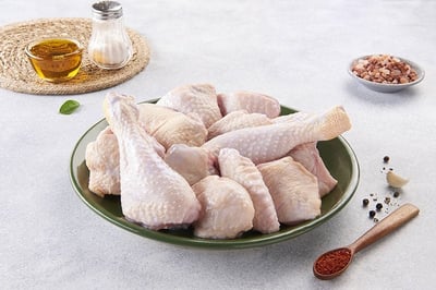 Country Chicken / Desi Chicken / Natti Koli (Free Range & With Skin, Pack) - Whole Curry Cut (pack)