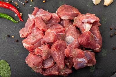 Premium Ethiopia Mutton - Boneless Curry Cut