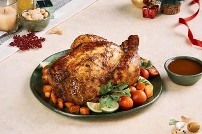 Honey Glazed Roasted Stuffed Chicken (Pre-roasted, 1.05Kg Pack)