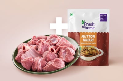 Combo: (Premium Tender Goat Curry Cut 480g + Mutton Nihari Ready-To-Cook Paste 200g)