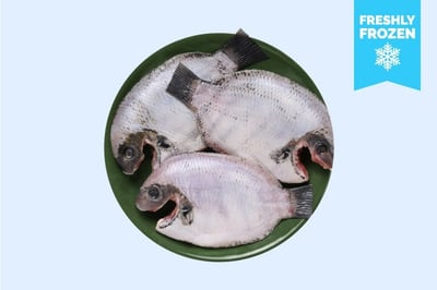 Pearl Spot / Karimeen Whole Cleaned (Freshly Frozen, 500g Pack)