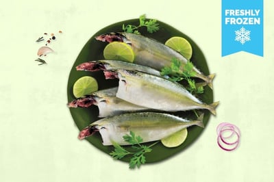 Indian Mackerel / Ayala / Bangda / Aylai - Whole Cleaned (Freshly Frozen, 480g to 550g pack)