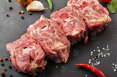 Premium Indian Mutton Neck Steak - Pack of (480g to 500g)