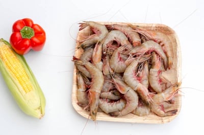 Premium Wild Caught Prawn / Jhinga / Kazhanthan (60+ Count/kg) - Whole (Not Cleaned, Not Peeled) (480g to 500g Pack)