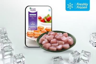 King Fish Cubes (450g Pack, Freshly Frozen)