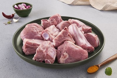 Premium Indian Mutton - Biriyani Cut (480g to 500g Pack)