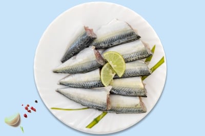 Mackerel / Ayala / Bangda / Aylai / ಬಂಗಡೆ (3 to 5 Count/kg) - Whole Cleaned (without Head)(480g to 580g Pack)