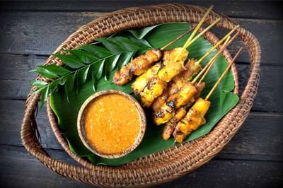 Gourmet Malay Chicken Satay - Skewers - Pack of 6 Skewers