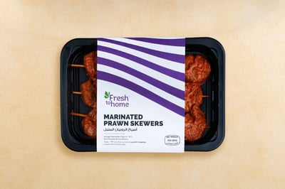 Marinated Prawns Skewers - Cleaned PD (250g pack)