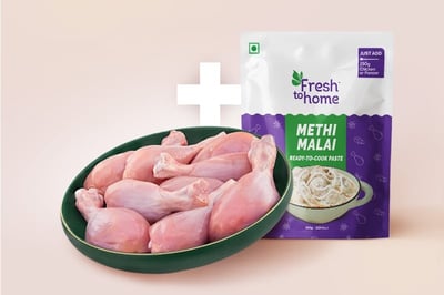 Combo: (Premium Chicken Drumsticks (Pack of 5) + 200g Methi Malai Ready-To-Cook Paste)