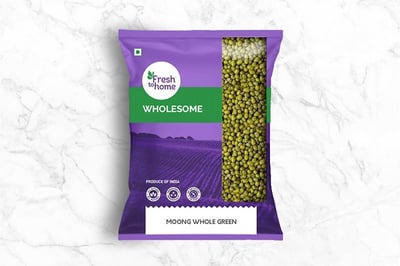 Moong Whole Green (500g Pouch)