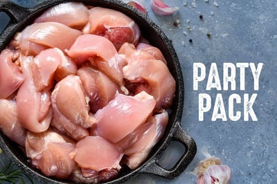 Party Pack: Premium Tender and Antibiotic-residue-free Skinless Chicken - Curry Cut (5kg Pack)
