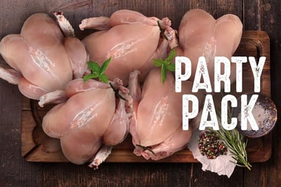 Party Pack: Premium Tender and Antibiotic-residue-free Skinless Chicken - Whole Chicken (5kg Pack)