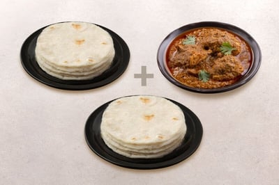 Combo Pack: (20pc Rice Pathiri + 350g Kolhapuri Chicken Curry)