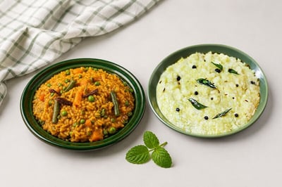 Combo: (Pongal 250g + Bisi Bele Bath 250g, Ready to Heat & Eat)