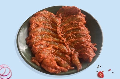 Indian Prawns (70+ Count/kg) / Venami / Vannamei / Jhinga / Chemmin  - Freshly Marinated, Peeled & Deveined (250g Pack)