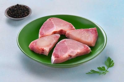 Rohu / Rui Extra Large (3kg+) - Gada Cut (4 to 8 Pcs, 320g to 330g Pack)