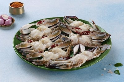 Sea Crab - Whole Cleaned (with minimal shell, 440g to 500g Pack)