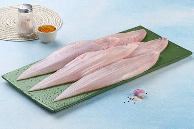 Sole Fish / Manthal / Repti / ನಂಗು ಮೀನು (Small) - Whole Cleaned (480g to 500g Pack)