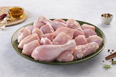 Premium Antibiotic-residue-free Chicken (Tender & tastier than local market) - Skinless Whole Curry Cut (12 pieces)