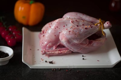 Premium Tender & Antibiotic-residue-free Tandoori Spring Chicken (Skinless) - Whole
