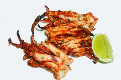 Squid / Koonthal / ಬೊಂಡಾಸ್ - Marinated Tentacles 250g pack (for Tawa fry)