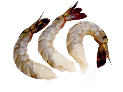 Tiger Prawns (Large) - Tail on (Peeled, Undeveined, With tail)