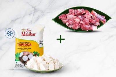 Combo: (Frozen Tapioca 700g + Red Meat Curry Cut Bone In (PK) 500g)