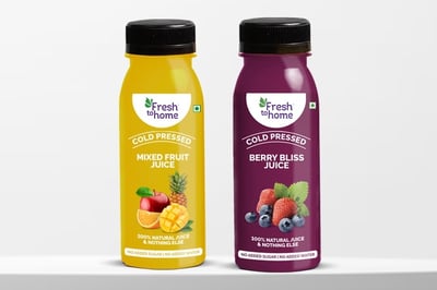 Combo Pack: (200ML Cold Pressed Mixed Fruit Juice + 200ML Cold Pressed Berry Bliss Juice)