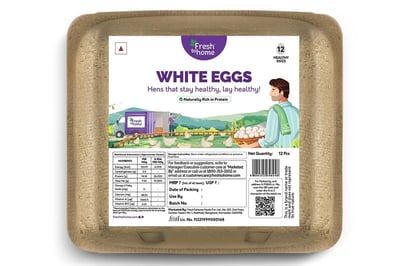 White Chicken Eggs (Pack of 12)