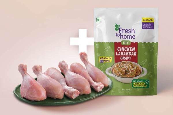 Combo: (Premium Chicken Drumsticks (Pack of 6) + 200g Chicken Lababdar Ready-To-Cook Paste)
