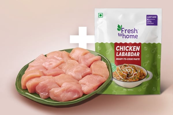 Combo (Premium Chicken Breast Mini Bites Cubes 250g + Chicken Lababdar
