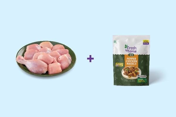 Combo: (500g Premium Chicken Curry Cut + 200g DIY Pepper Chicken Masala)