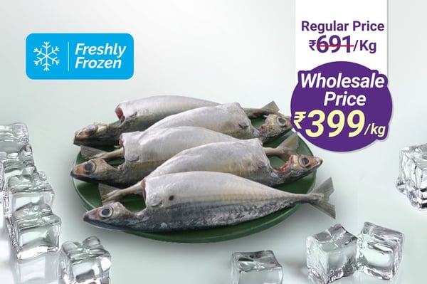 Mackerel / Ayala Cleaned (5kg Pack, Freshly Frozen)