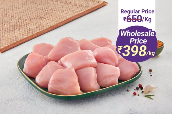 Premium Tender Chicken Cubes (10Kg Pack)