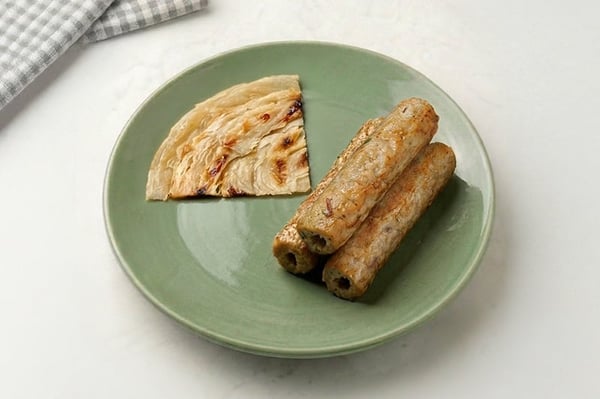 Chicken Seekh Kebab & Paratha (180g Pack, Ready to Heat & Eat, Microwave ready)
