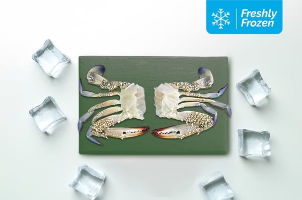 Crab Half Cut (300g Pack, Freshly Frozen)