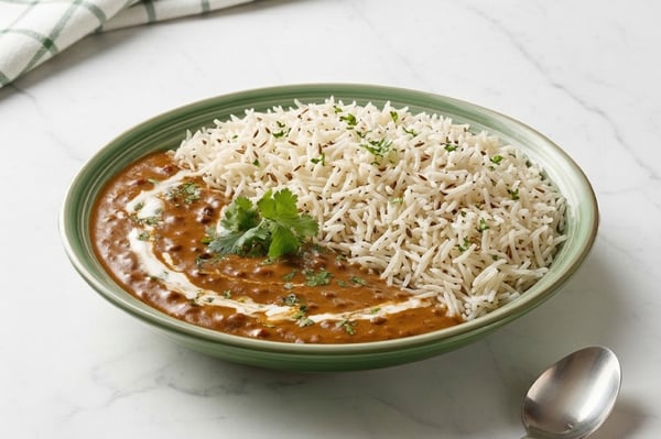 Dal Makhani & Jeera Rice (400g Pack, Ready to Heat & Eat, Microwave ready)
