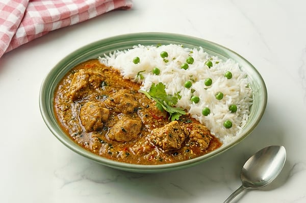 Dhaniya Adraki Chicken & Matar Rice (400g Pack, Ready to Heat & Eat, Microwave ready)