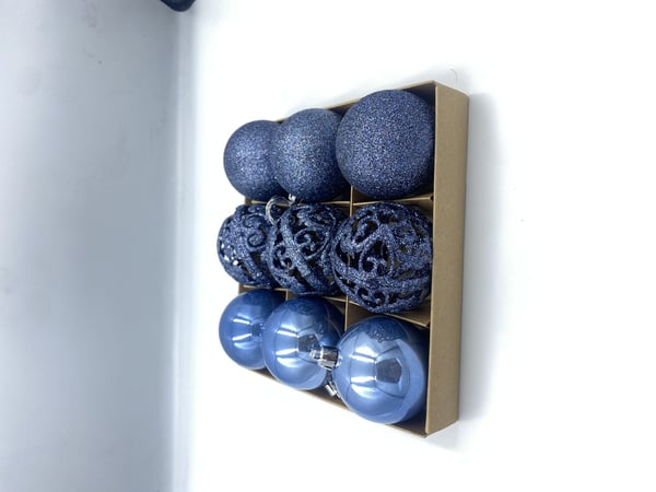 Christmas Decoration Ball Set - Silver (Pack of 6)